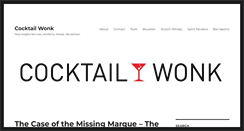 Desktop Screenshot of cocktailwonk.com