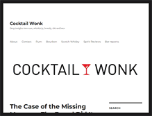 Tablet Screenshot of cocktailwonk.com